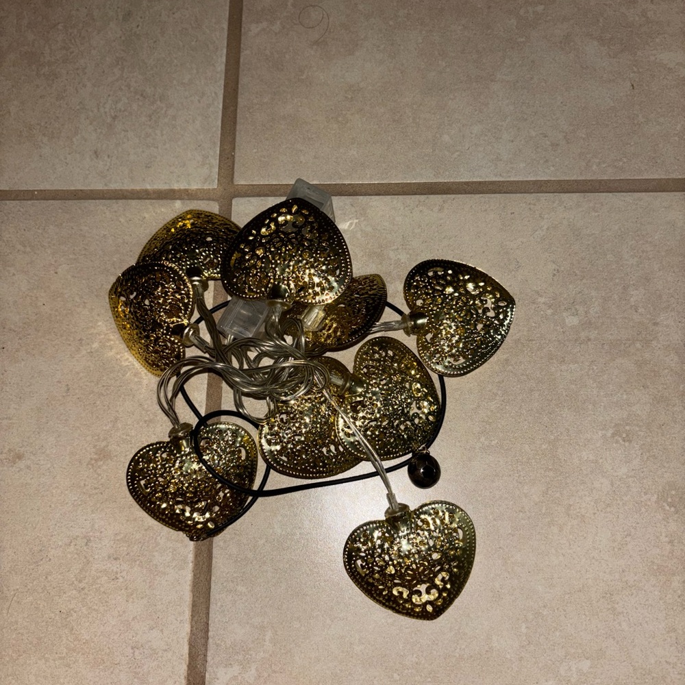Heart lights decoration